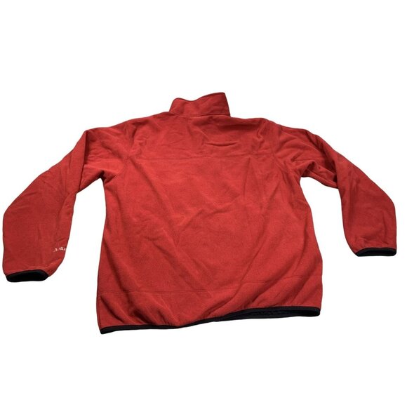 Vintage L.L.Bean Jacket Mens Large Red Polartec Fleece Full Zip Warm Lightweight - Picture 2 of 11